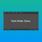 Dark mode text editor