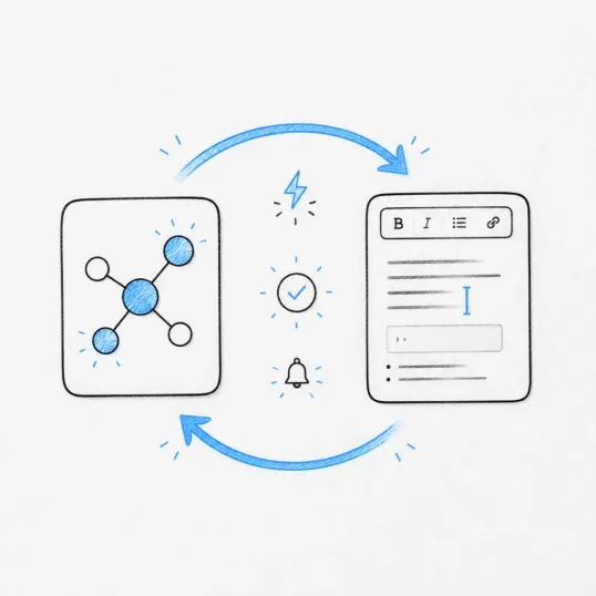 Vue WYSIWYG Editor v-model Two-Way Binding Illustration