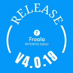 Froala Editor 4.0.19
