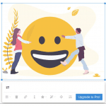 Promoting the upgrade to Froala Pages Pro, with details and a call-to-action button