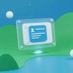 3D illustration of a modern user interface panel symbolizing an online JavaScript editor used for improving user experience in web applications.